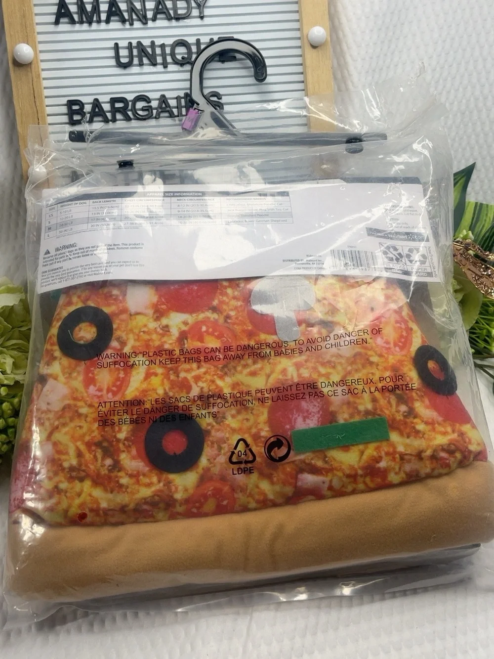Halloween Pizza Dog Costume Medium 20–50 lb Pet Costume New in Package